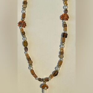 Handmade mushroom necklace